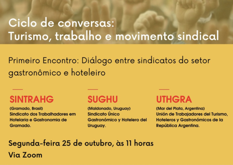 Integração Brasil / Uruguai  / Argentina une sindicatos de trabalhadores da área do Turismo 