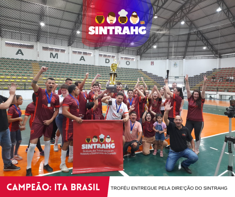 Ita Brasil é a campeã da 29ª edição do Campeonato de Futsal da gastronomia e hotelaria de Gramado