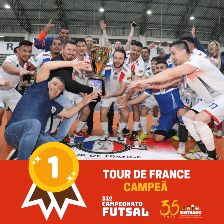 Tour de France é a campeã do 31º Campeonato de Futsal da Hotelaria e Gastronomia de Gramado